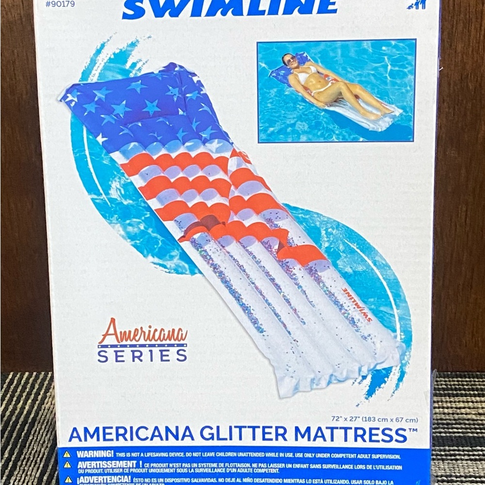 Swimline Americana Glitter Mattress